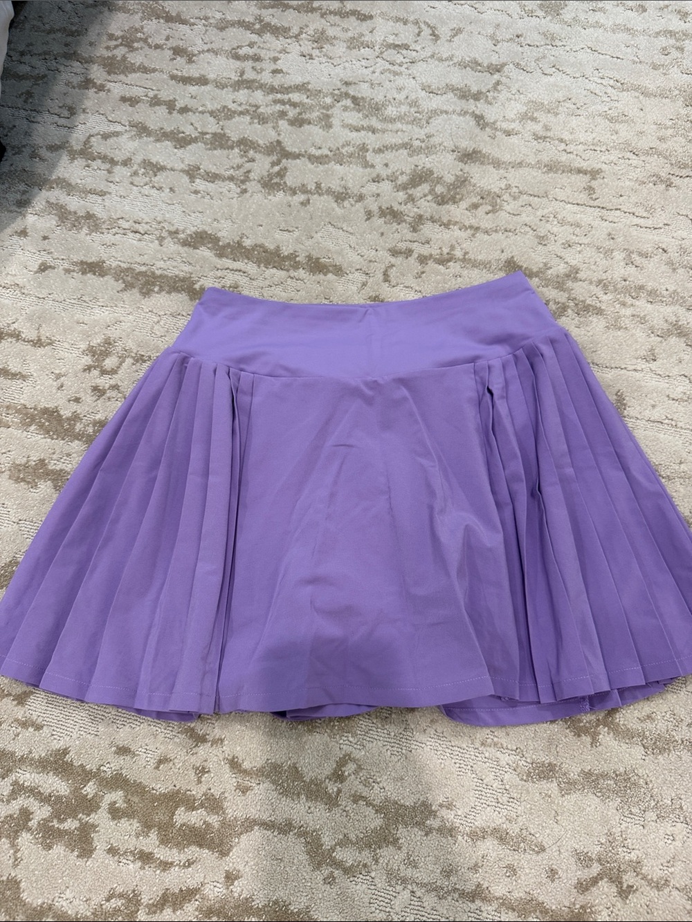 Pleated Purple Golf Mini Skirt